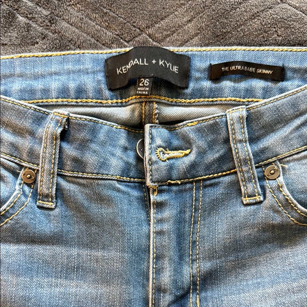 Kendall + Kylie Blue Skinny Jeans